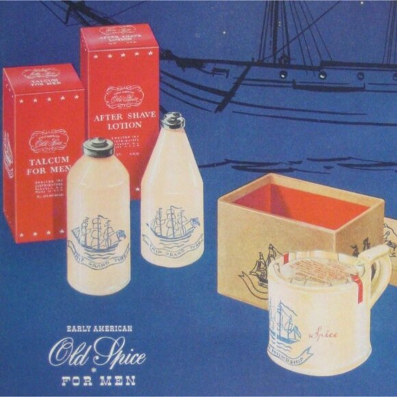 Old Spice Scent For Men Shaving 1944 Vintage Advert Print Ad WWII Era - Picture 2 of 2